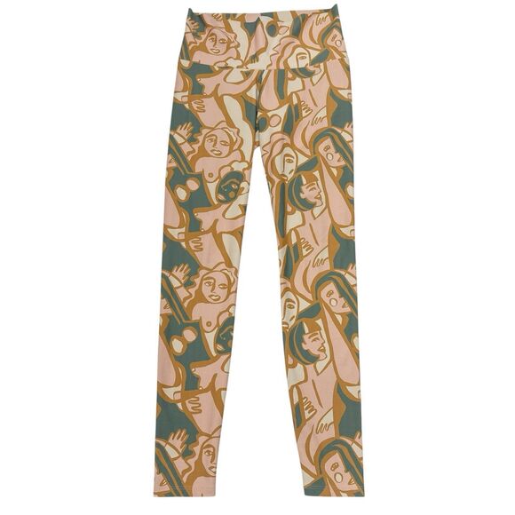 Dazey LA Leggings Size Medium Woman Print Abstract Art To Wear‎ Pants Stretch - Picture 2 of 8